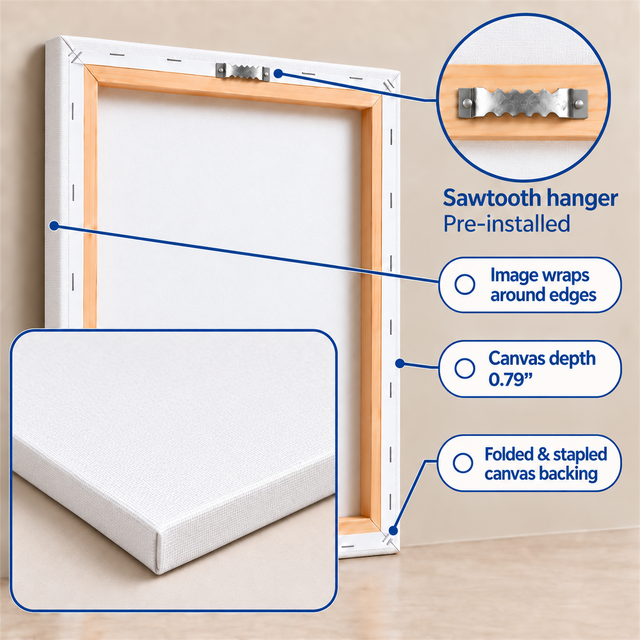 Canvas without frame — product details