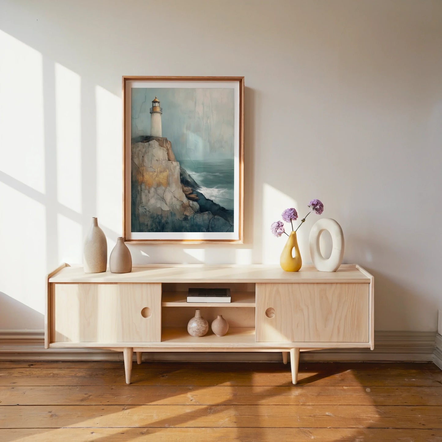 Coastal Lighthouse Storm Cliff Texture in room