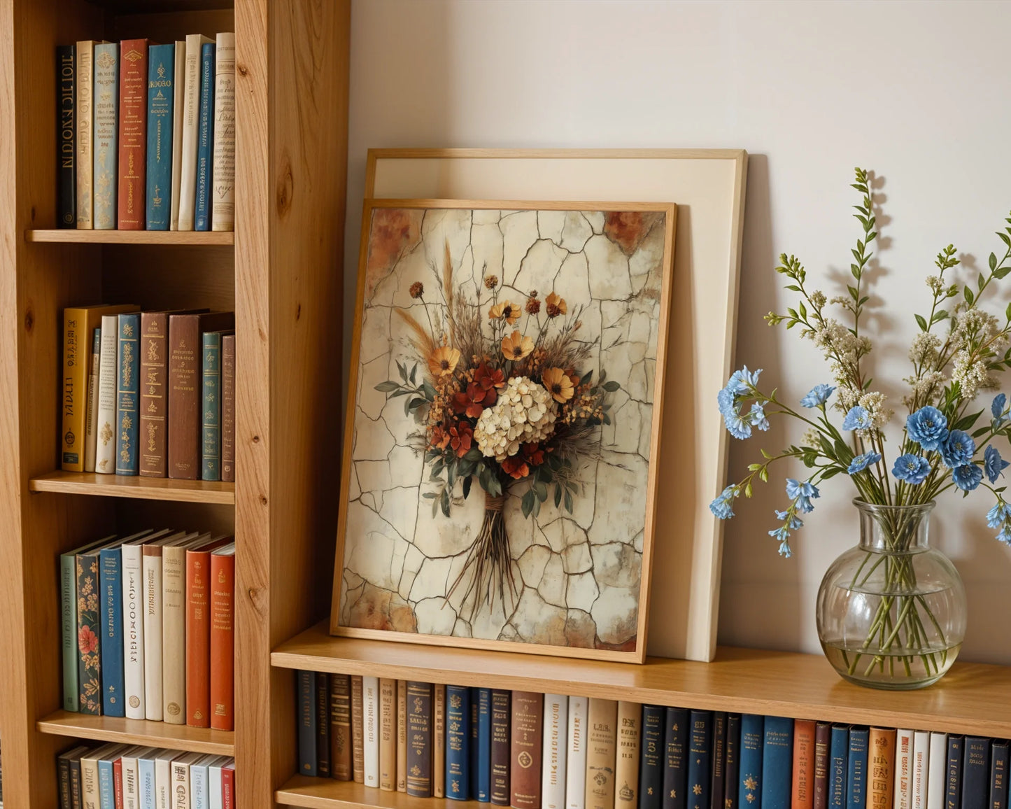 Rustic Autumn Bouquet Wildflower Twine Boho in room