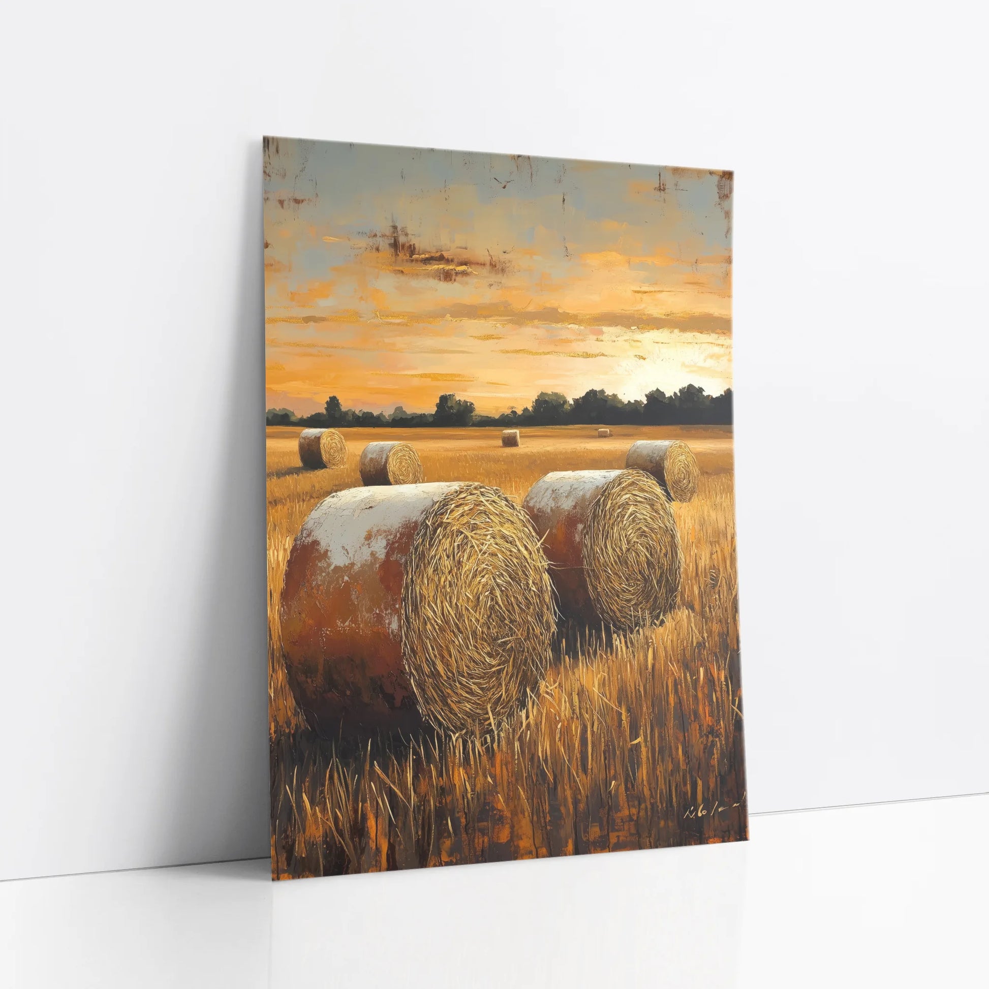 Golden Wheat Fields Harvest Farmhouse art print