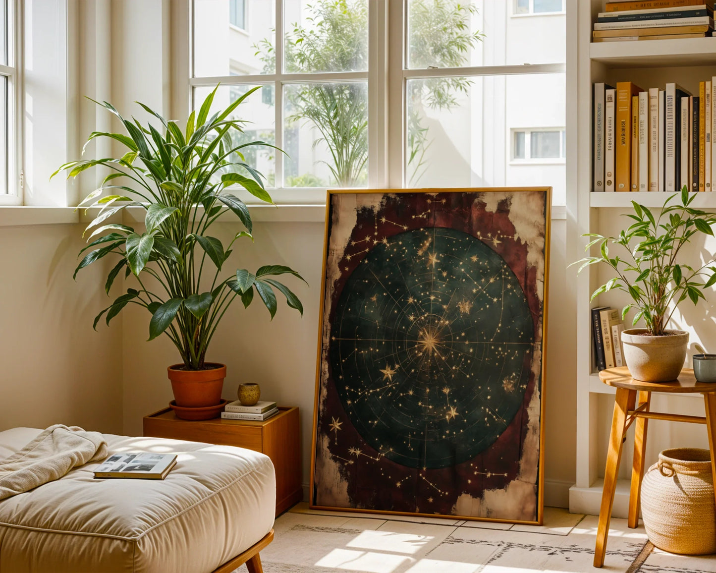 Celestial Navigation Star Map Dark Academia in room