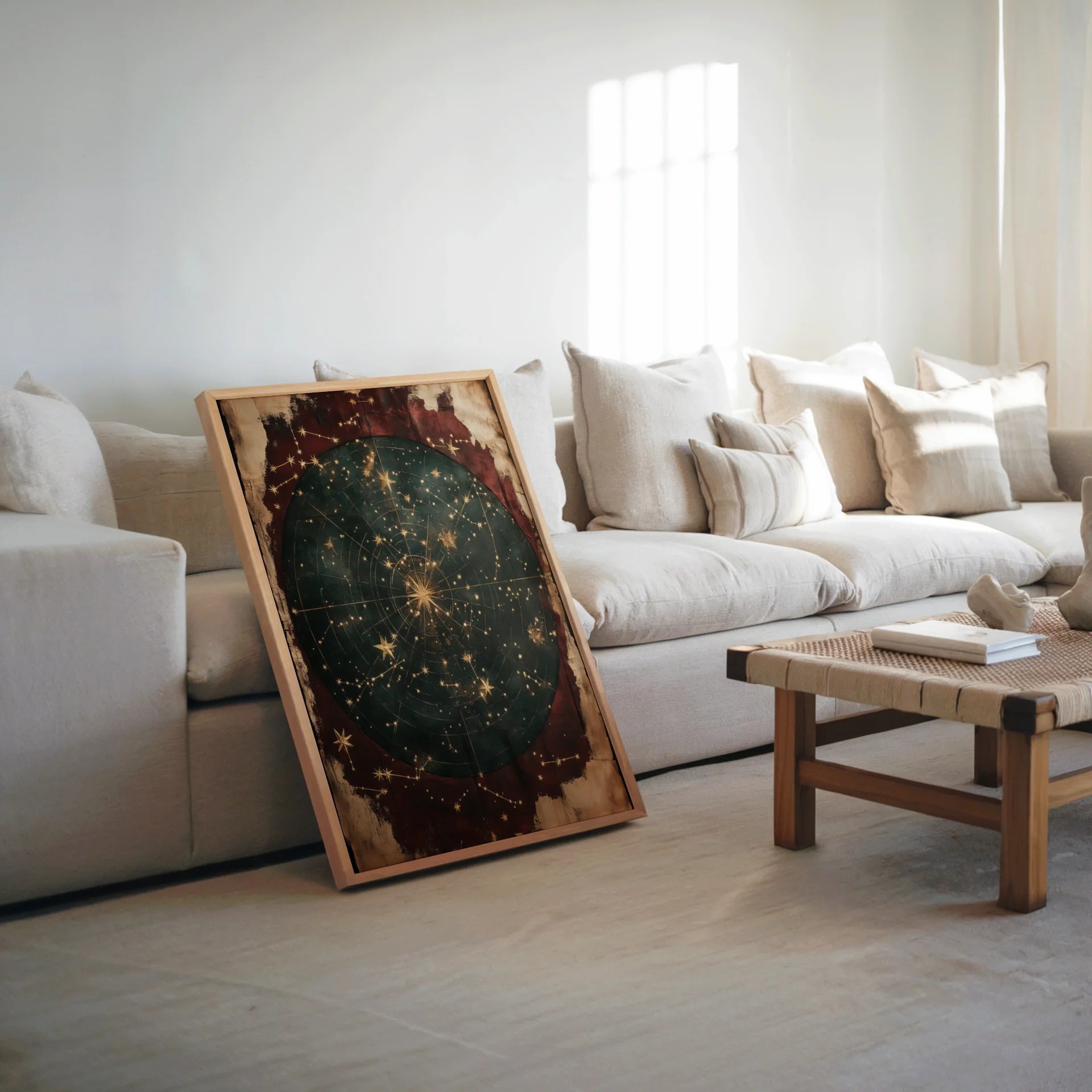 Celestial Navigation Star Map Dark Academia in room
