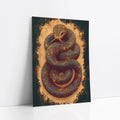 Ancient Serpent Coiled Snake Dark Academia art print