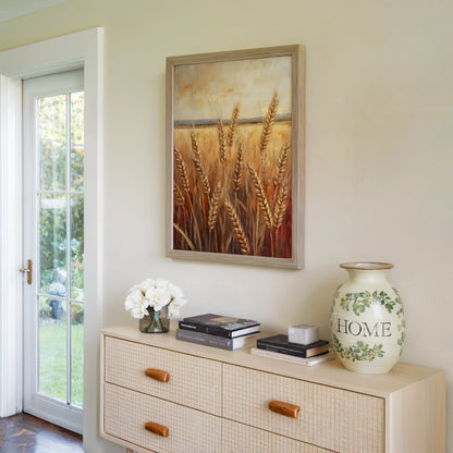 Rustic Wheat Field Golden Harvest Farmhouse in room