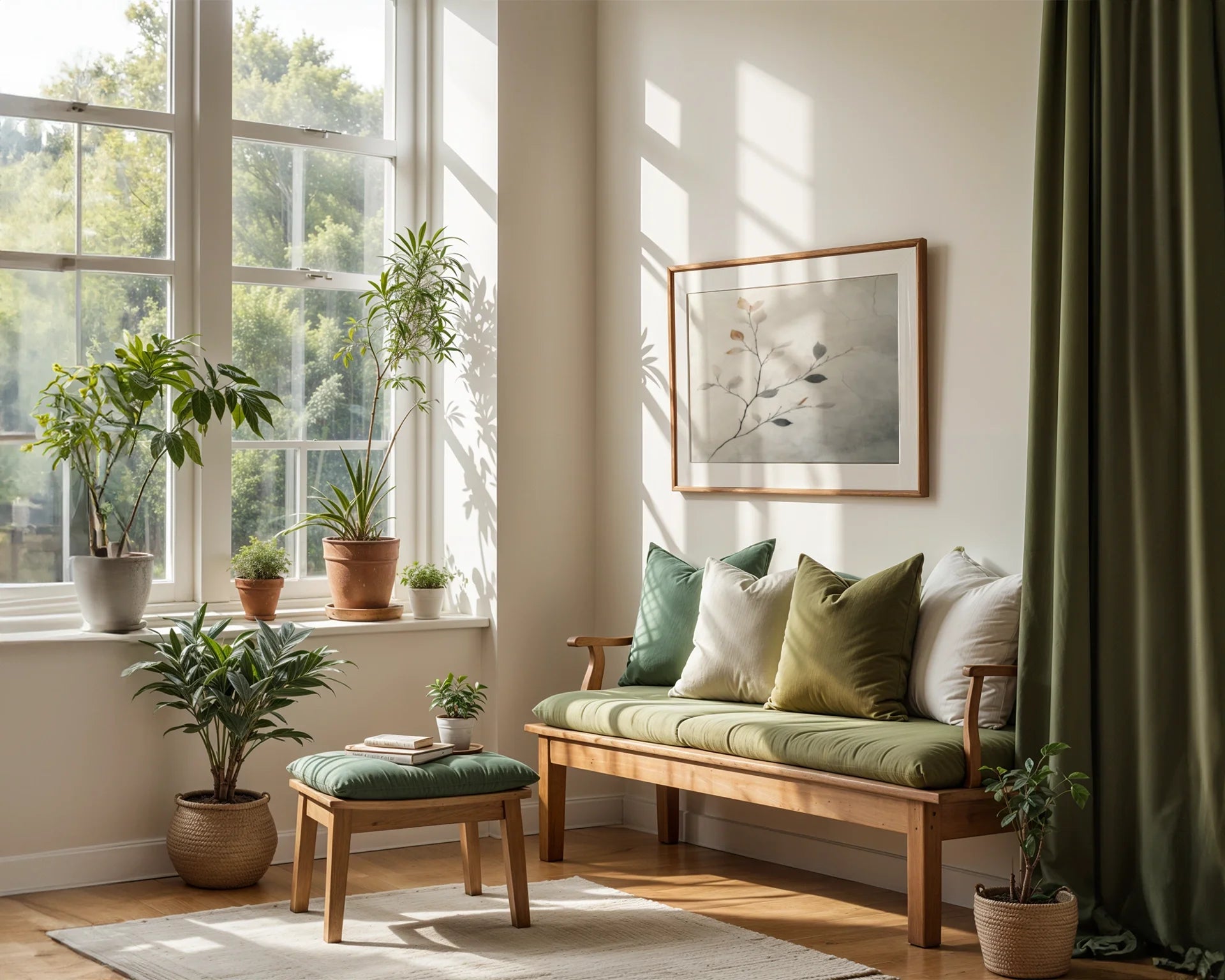 Minimalist Botanical Art Translucent Branches in room