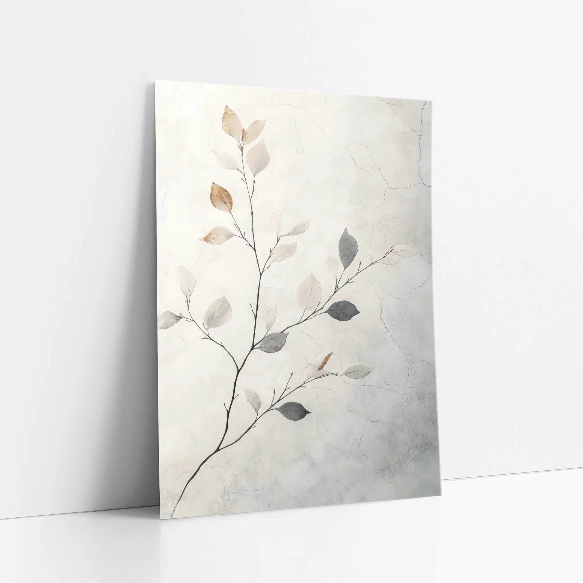 Minimalist Botanical Art Translucent Branches art print