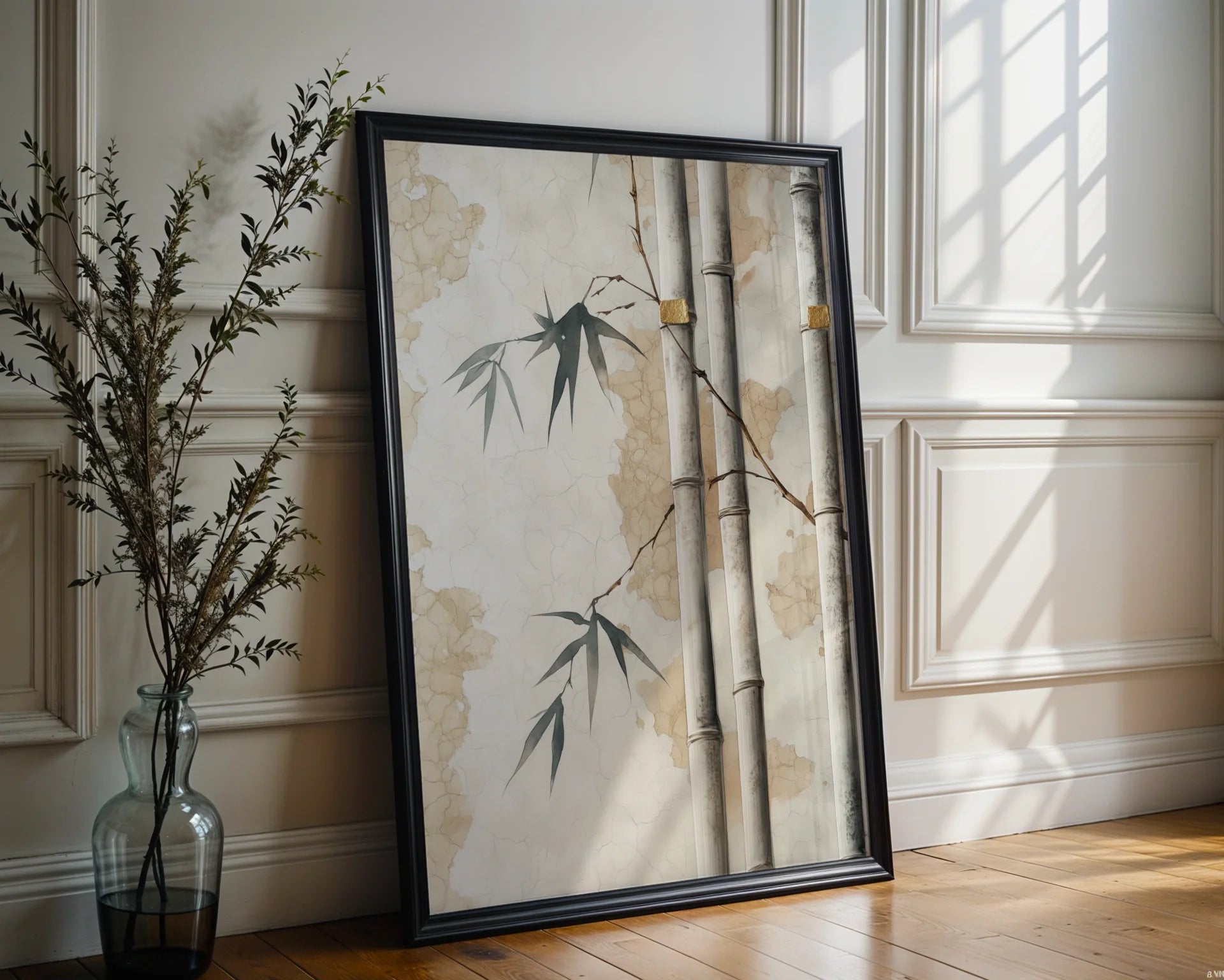 Bamboo Japandi Style with Rope Bindings in room