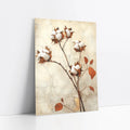Cotton Botanical Boho Cracked Plaster art print