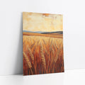 Golden Wheat Field Farmhouse Harvest Landscape art print