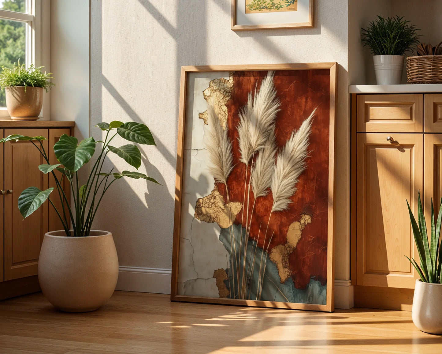 Pampas Grass Geological Strata Boho in room