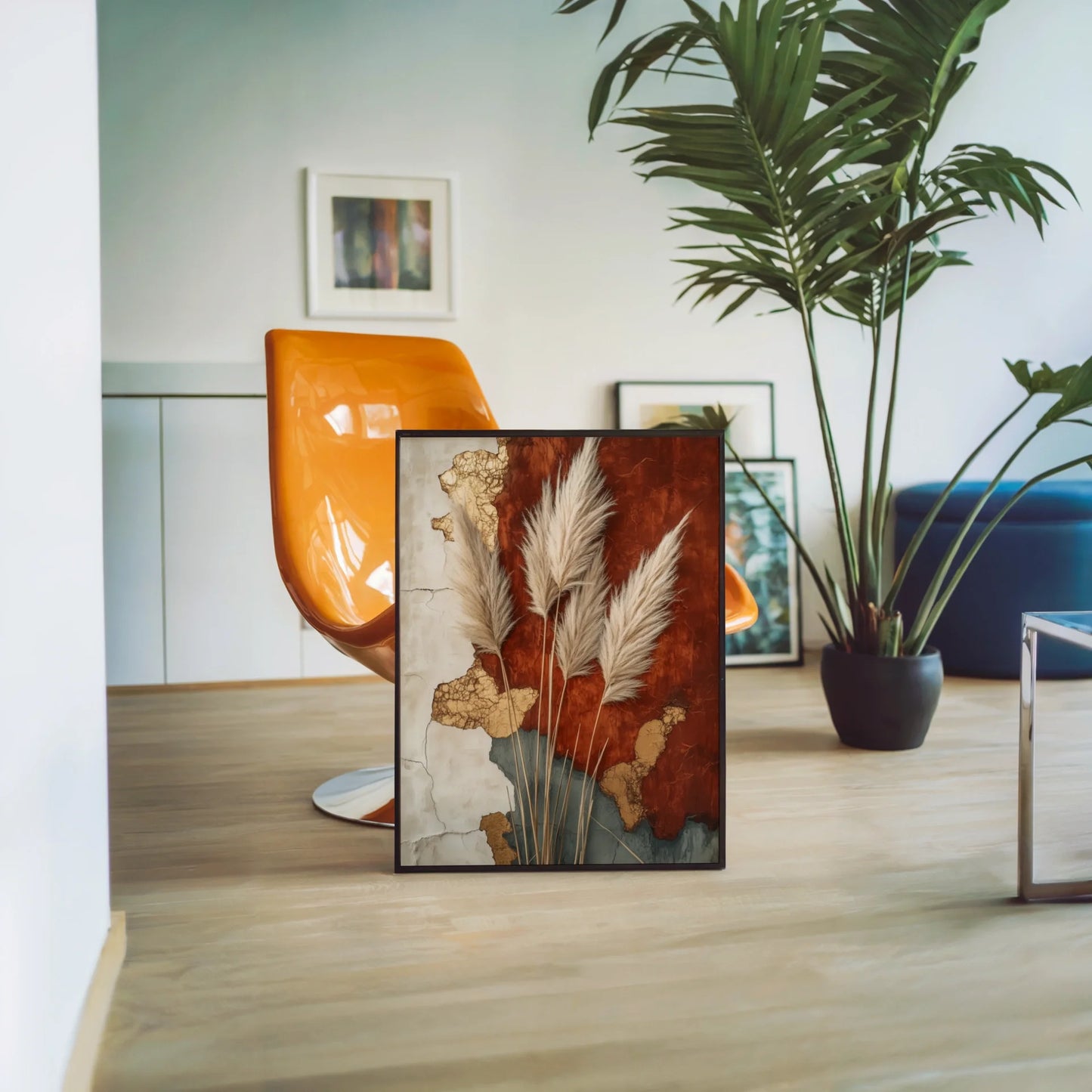 Pampas Grass Geological Strata Boho in room