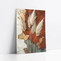 Pampas Grass Geological Strata Boho art print