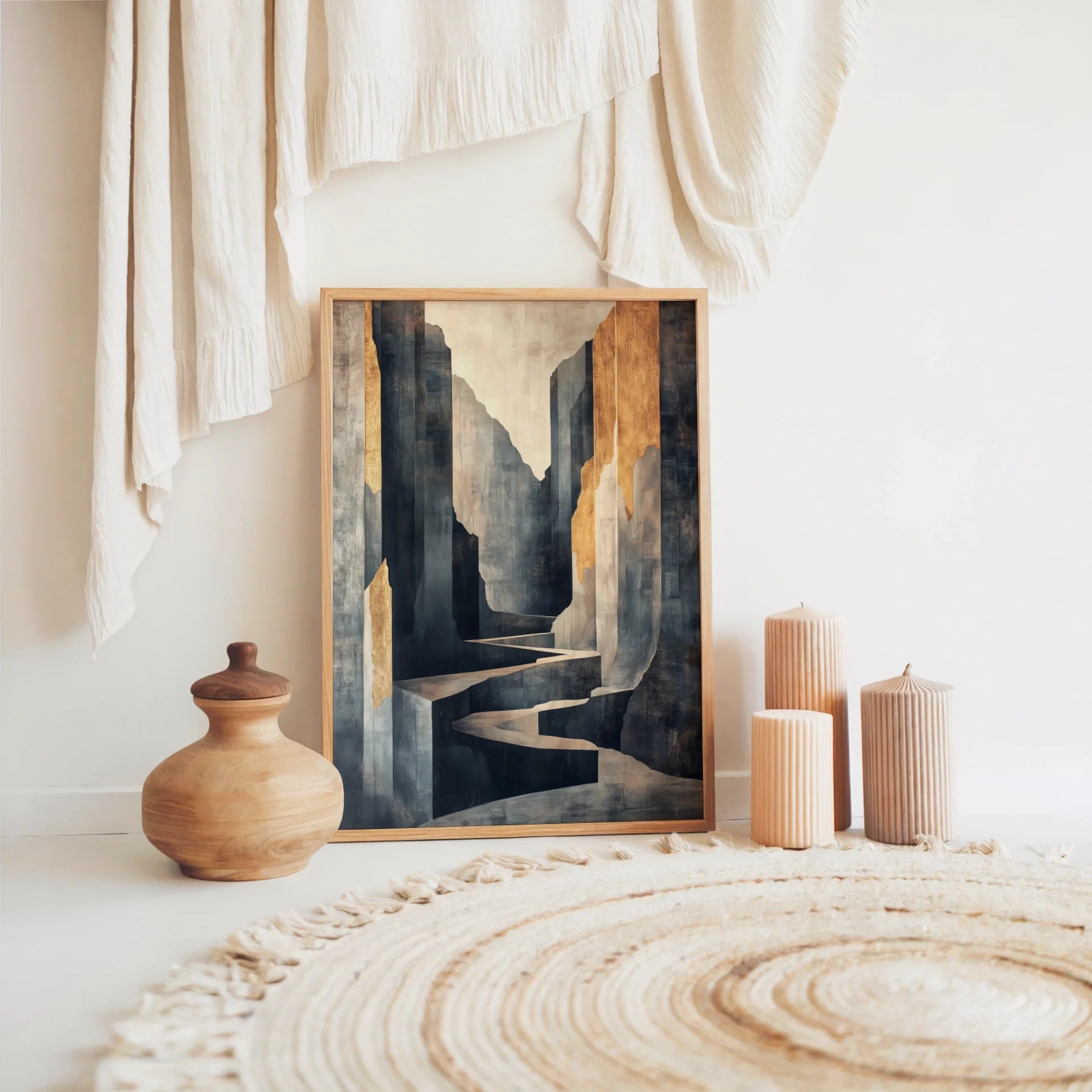 Canyon Stone Architecture Geometric Desert in room