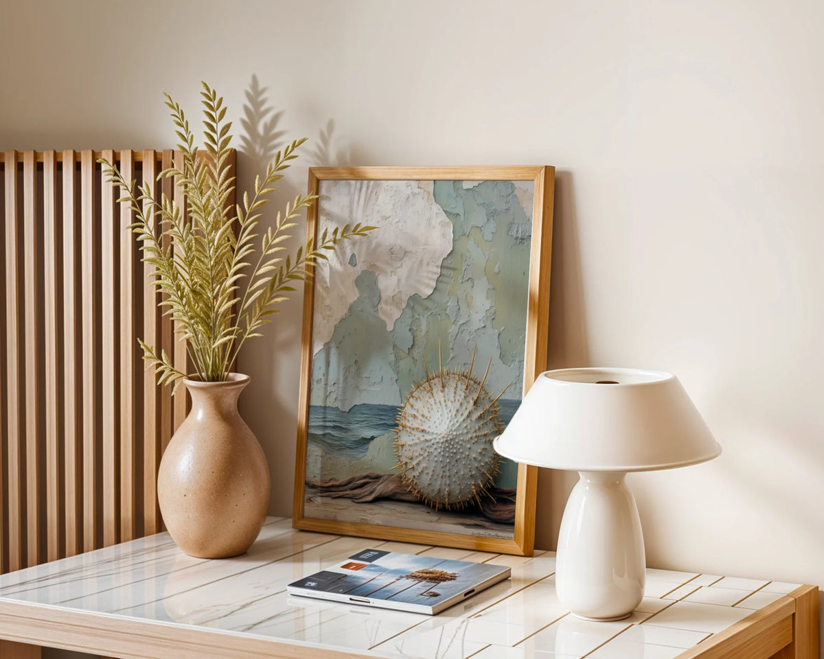Sea Urchin Gold Spines Coastal Ruins in room