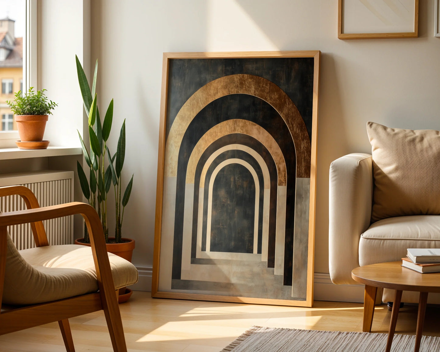 Architectural Archway Copper Limestone Tunnel in room