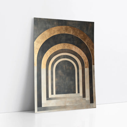 Architectural Archway Copper Limestone Tunnel art print