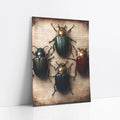 Entomology Art Dark Academia Beetle Manuscript art print