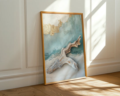 Driftwood Ocean Plaster Coastal in room