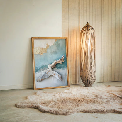Driftwood Ocean Plaster Coastal in room