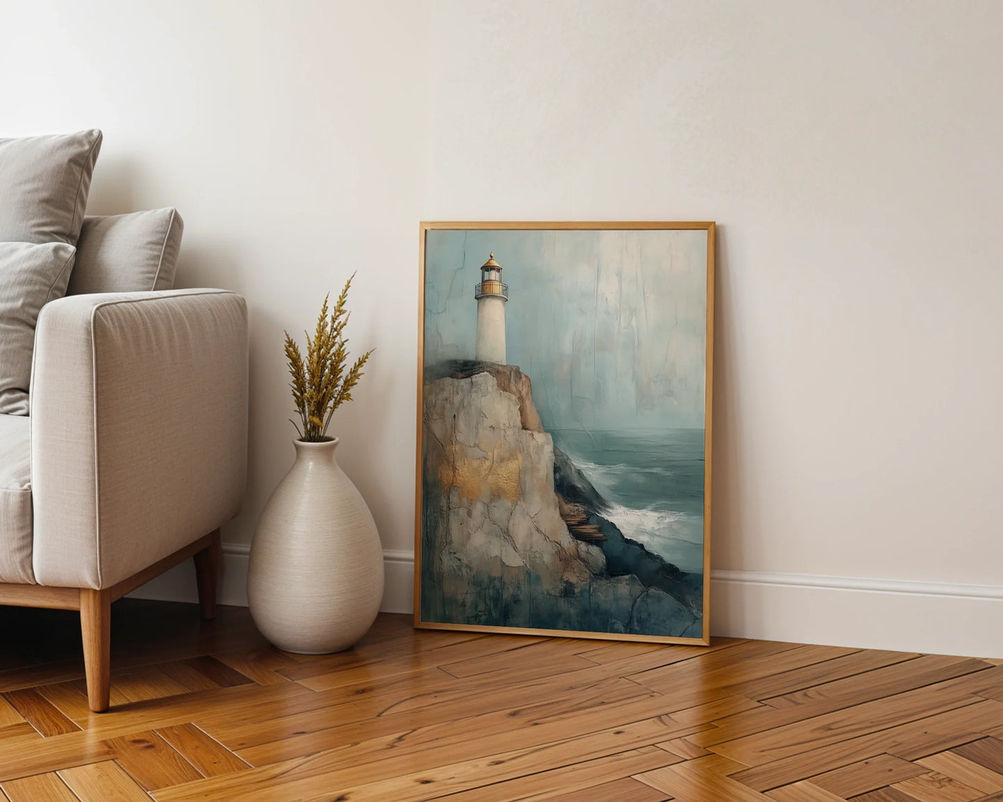 Coastal Lighthouse Storm Cliff Texture in room