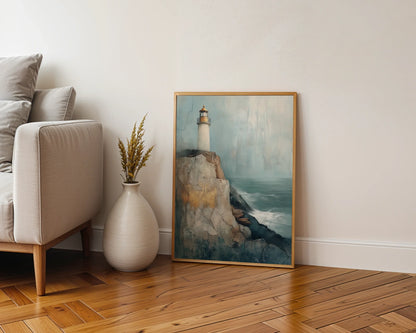Coastal Lighthouse Storm Cliff Texture in room