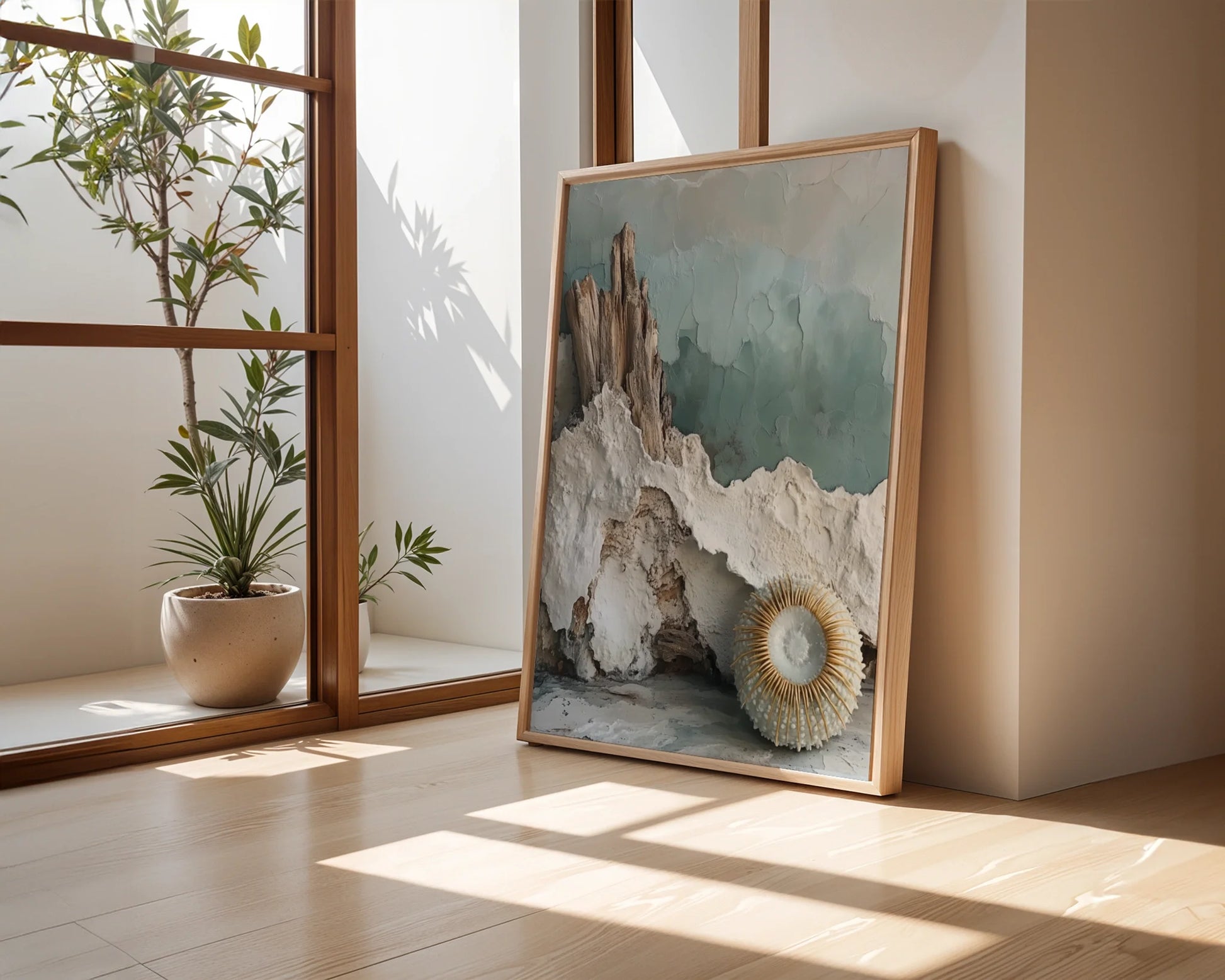 Coastal Erosion Driftwood Mineral Layers in room