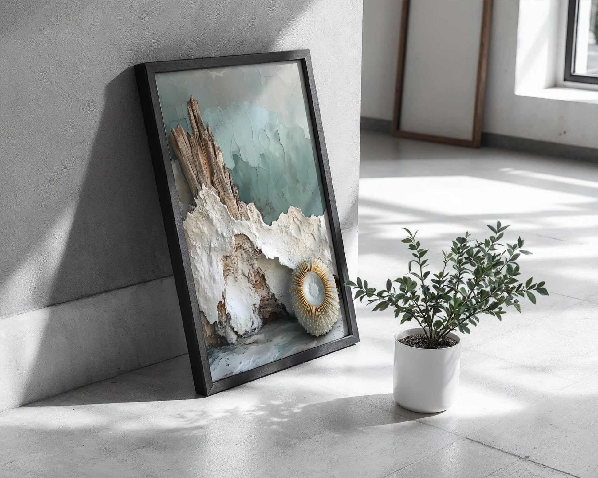 Coastal Erosion Driftwood Mineral Layers in room