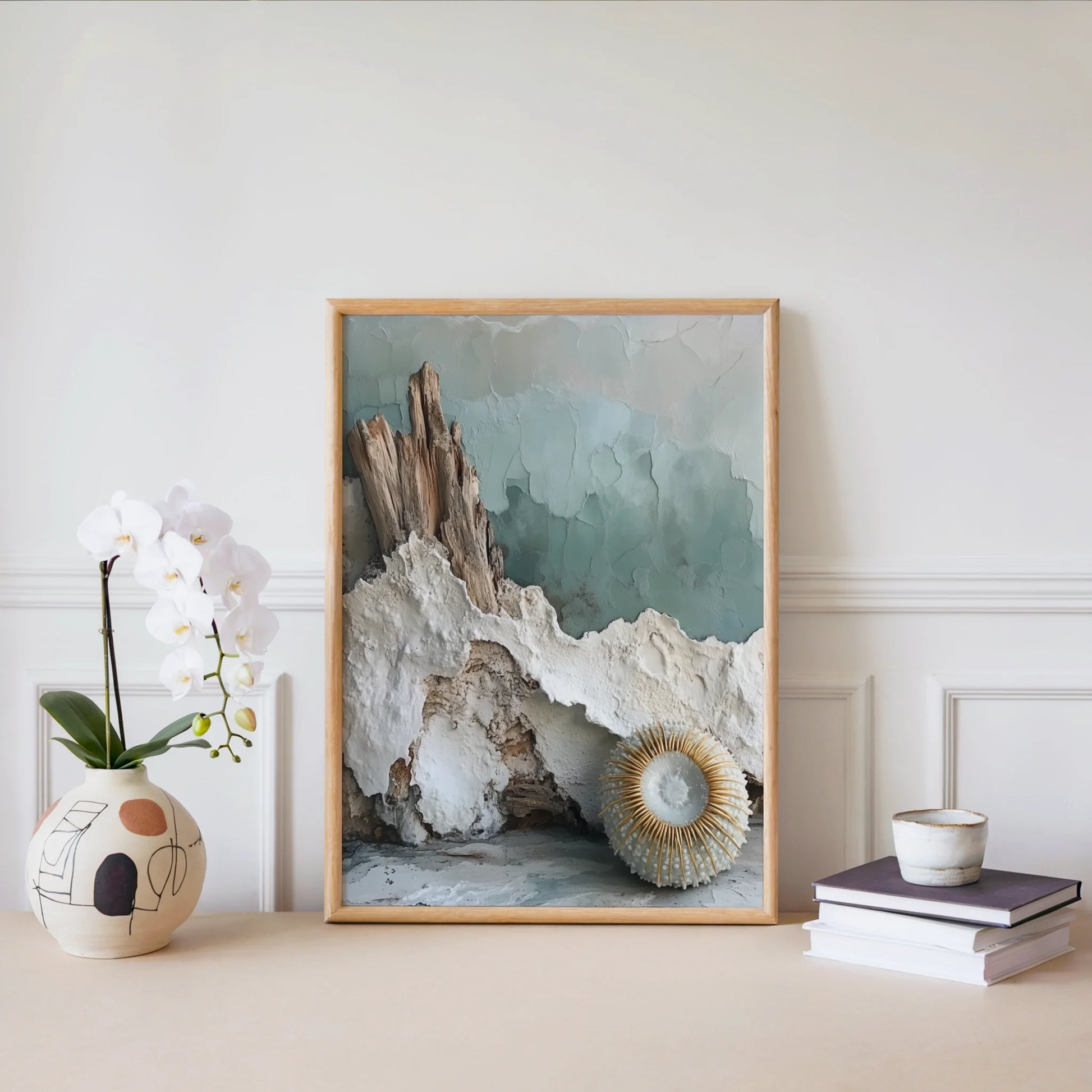 Coastal Erosion Driftwood Mineral Layers in room