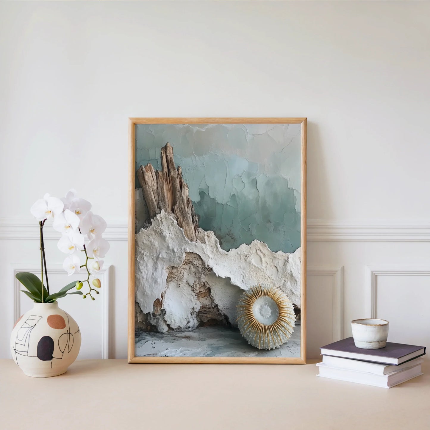 Coastal Erosion Driftwood Mineral Layers in room