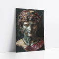 Broken Classical Statue Art Gold Veins art print