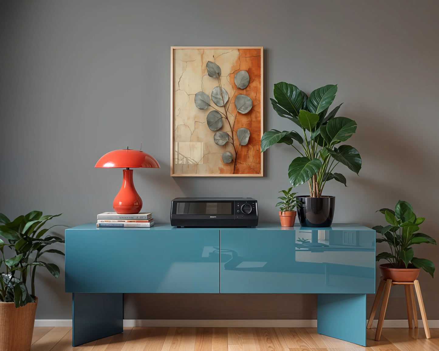 Eucalyptus Boho Cracked Terracotta in room