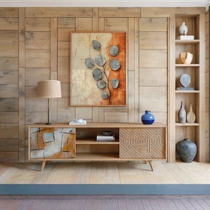 Eucalyptus Boho Cracked Terracotta in room