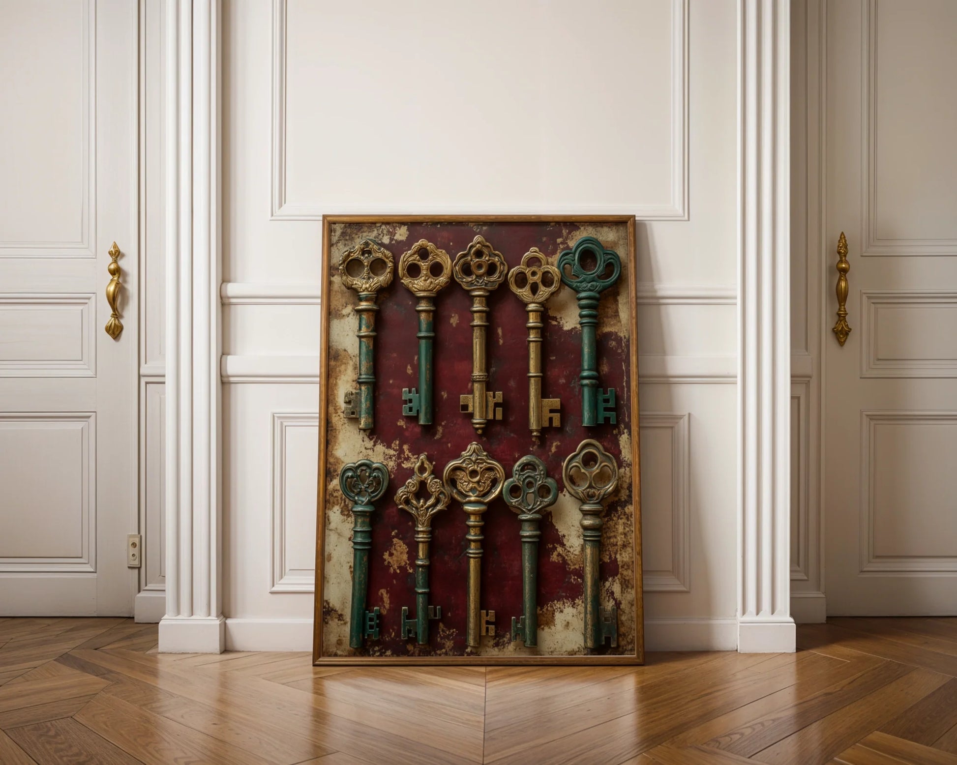 Skeleton Key Collection Dark Academia Print in room