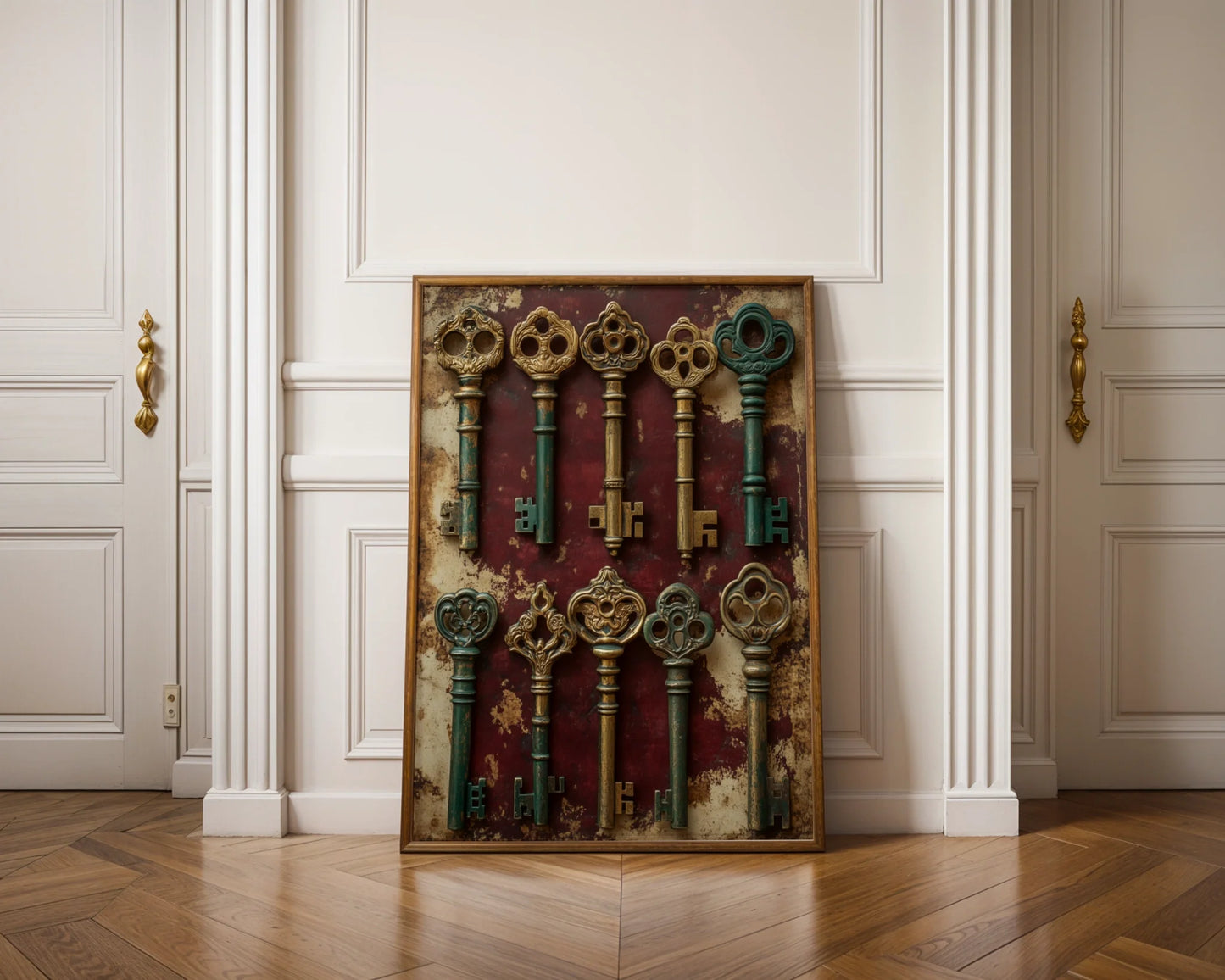 Skeleton Key Collection Dark Academia Print in room