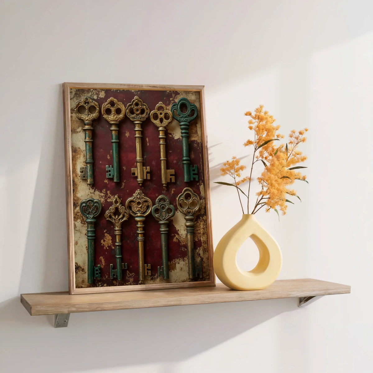 Skeleton Key Collection Dark Academia Print in room