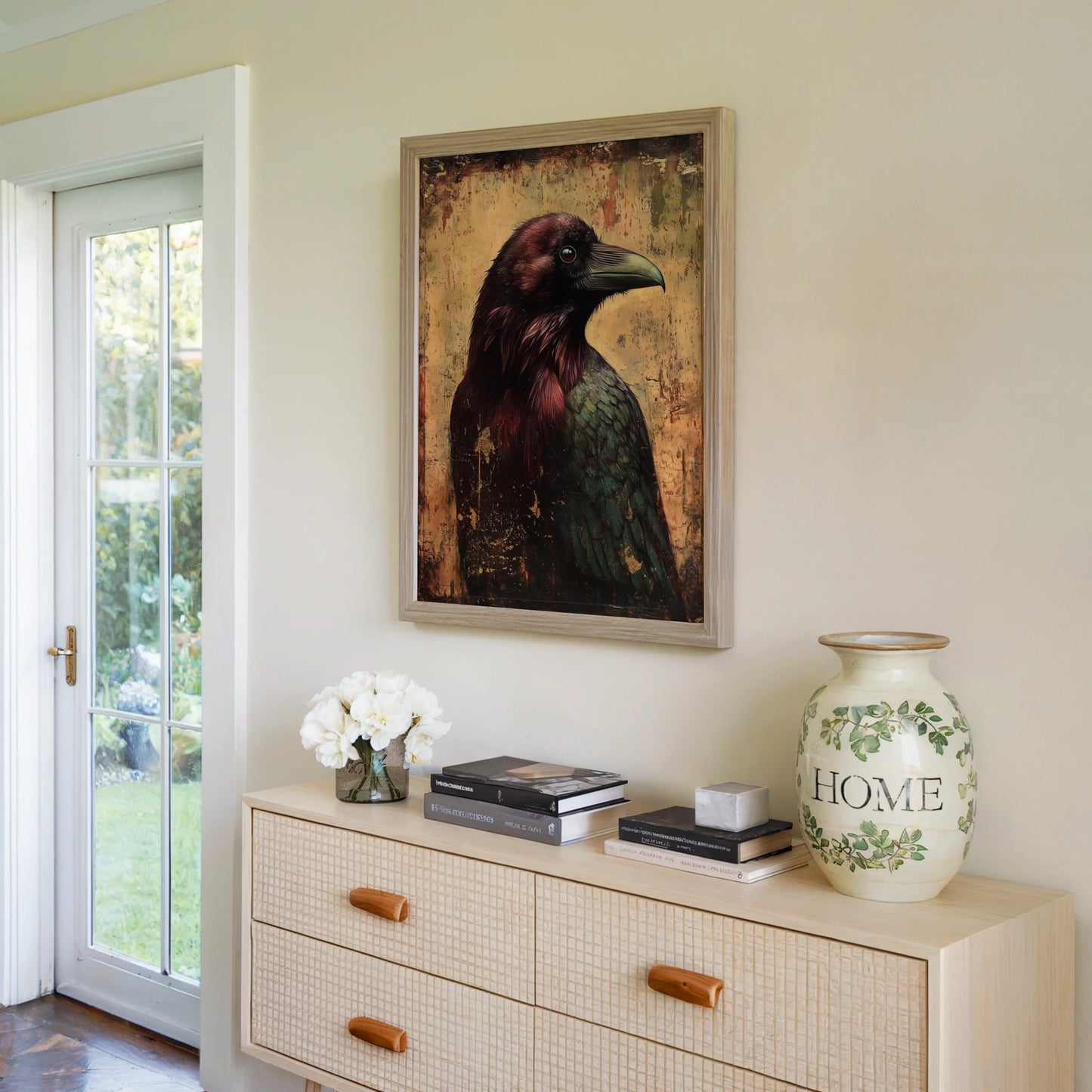 Raven Dark Academia Byzantine Gold in room