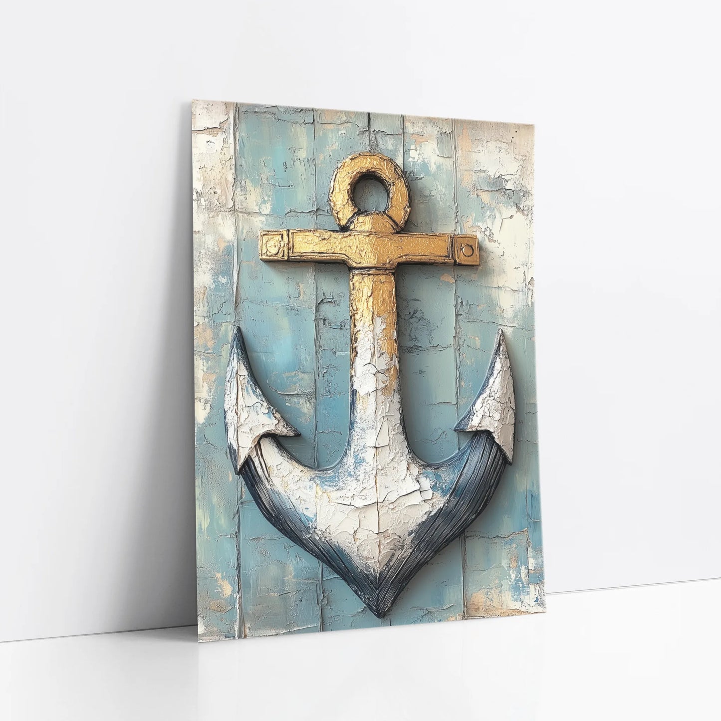 Nautical Anchor Distressed Patina art print