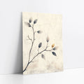 Minimalist Branch Art Cracked Earth Print art print