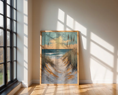 Coastal Pathway Dunes Sea Oats Golden Hour in room