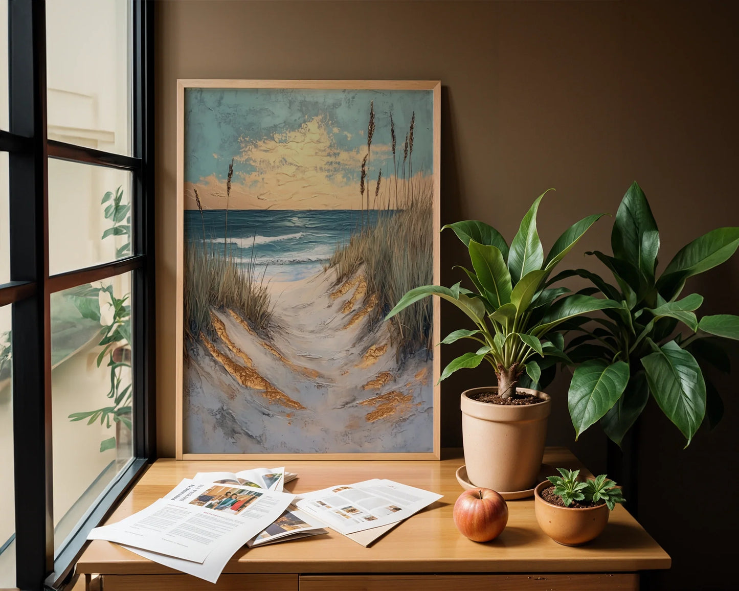 Coastal Pathway Dunes Sea Oats Golden Hour in room