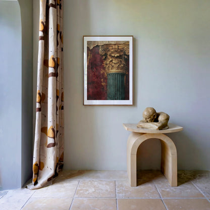 Classical Architecture Art Roman Column Capital in room
