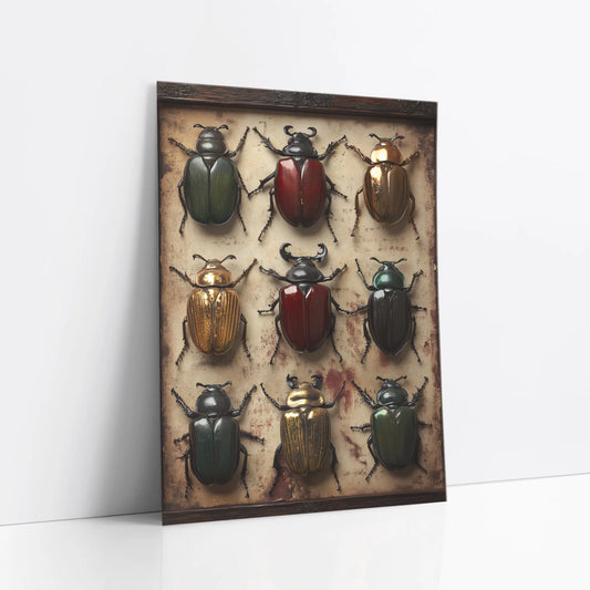 Beetle Specimen Art Victorian Entomology art print