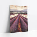 Lavender Field Painting Farmhouse Textured art print