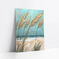 Coastal Pampas Grass Windswept Plumes Turquoise art print