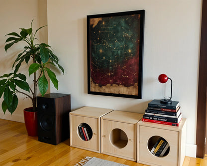 Star Map Constellation Ancient Astronomy Chart in room