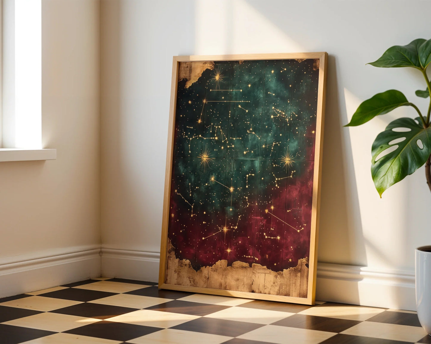 Star Map Constellation Ancient Astronomy Chart in room