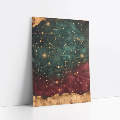 Star Map Constellation Ancient Astronomy Chart art print