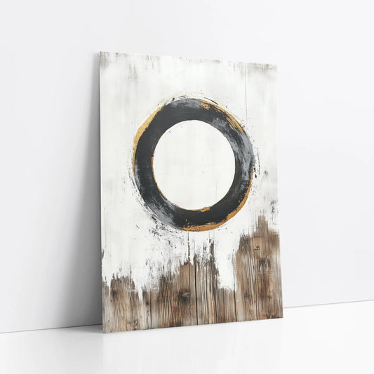 Zen Enso Circle Japandi Dripping Paint art print