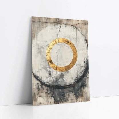 Gold Circle Art Japandi Concrete Cathedral art print