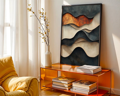 Copper Geological Layers Textured in room